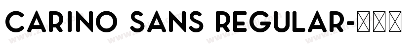 Carino Sans Regular字体转换